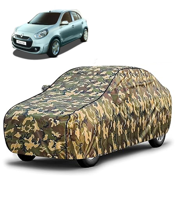 Carzex Waterproof & Heat Resistant Jungle Print Camouflage Design Car Body Cover with Mirror Pockets?For Nissan Pulse